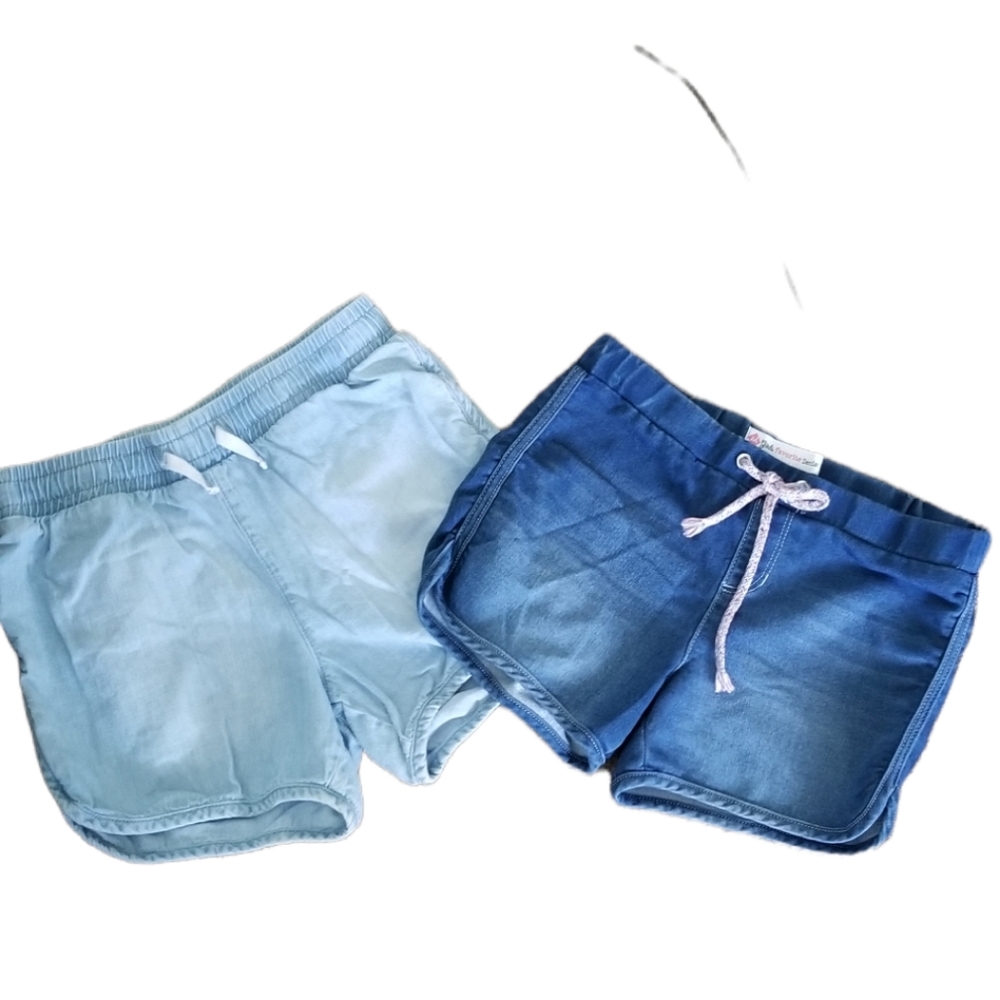 BUNDLE SET OF TWO (2) GIRLS PULL ON SHORTS SIZE 10/12